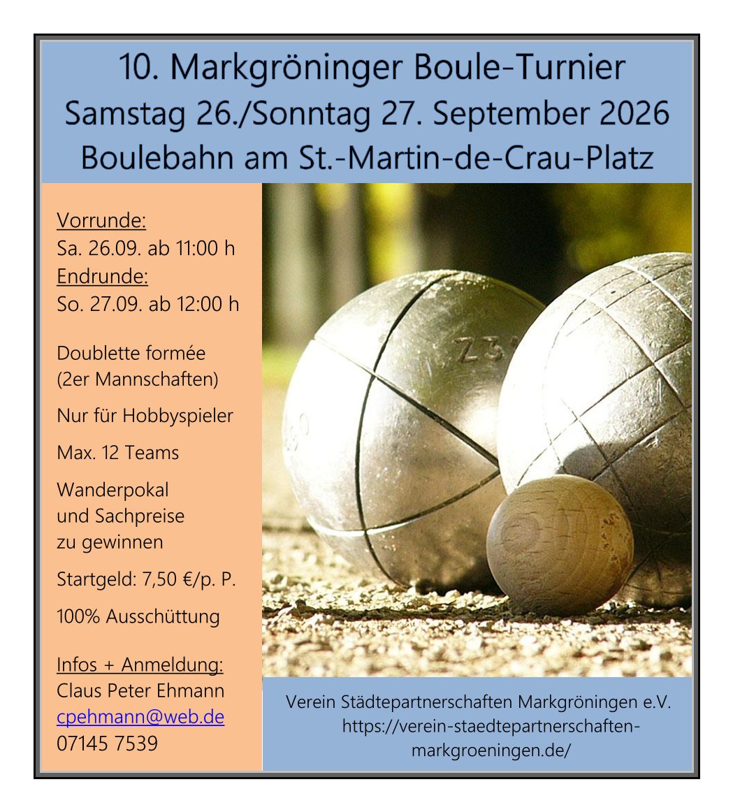 10. Markgröninger Bouleturnier